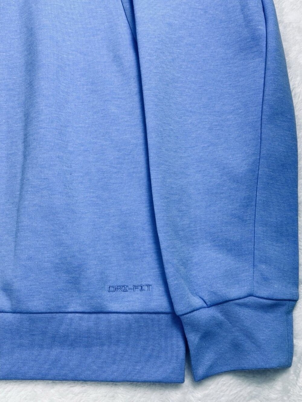 Nike Mens Primary Fleece Dri-FIT UV Performance Crew Neck Blue Large Pockets NWT - Picture 13 of 16